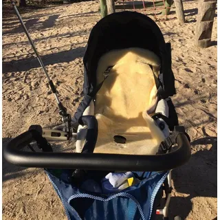 Reissner Lammfelle | Kinderwagen Einlage KIWA de LUXE | echtes medizinisch gegerbtes Merino Lammfell | Premiumqualität | für Buggy Kindersitz PKW Babybett Kinderbett