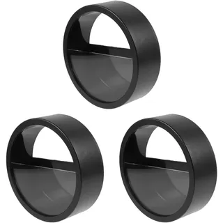 Wandvase Rund Set 3-teilig Hängend 18x18 cm Blumentöpfe Schwarz