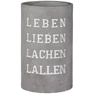 räder Vino Beton Weinkühler Leben Lieben Lachen Lallen