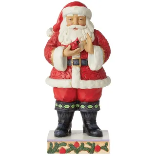 Jim Shore Heartwood Creek – Weihnachtsmann mit Kardinal-Figur