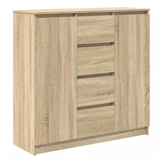 vidaXL Sideboard mit Schubladen Sonoma-Eiche 100,5x35x98,5 cm