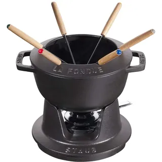 Staub Fondue Set Fondue Set, Schwarz