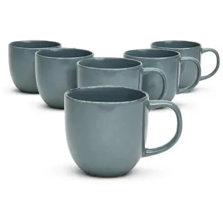 VAN WELL Kaffeetasse 0,32 l Grau 6 St.