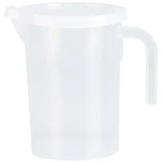 Fdit Kunststoff Messbecher 500 ml / 1000 ml Durchsichtigen mit Deckel Küche Kochen Backen(500ML)