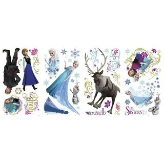 Disney Frozen Wandsticker 36 Teile selbstklebend für Kinderzimmer (36 St) bunt