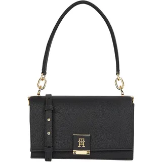 Tommy Hilfiger »TH HER MED CROSSOVER«, Abendtasche, Clutch, Mini Bag mit goldfarbenem Highlights schwarz