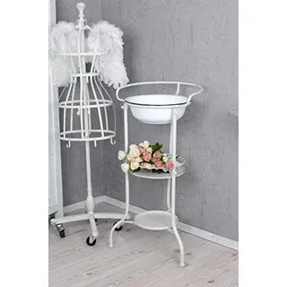 Waschtisch Shabby Chic Waschbecken Antik Emaille Schüssel Vintage usm043 Palazzo Exclusiv