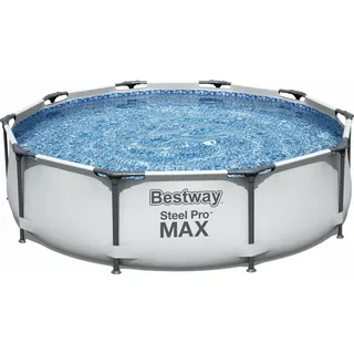 Bestway, Pool, Rahmenpool Bestway Steel Pro Max 366x122cm (mit Filter) Fassungsvermögen 10250 l Bequeme und schne (Ø 366 x 122 cm)