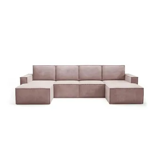 Wohnlandschaft  Orto ¦ rosa/pink ¦ Maße (cm): B: 320 H: 93