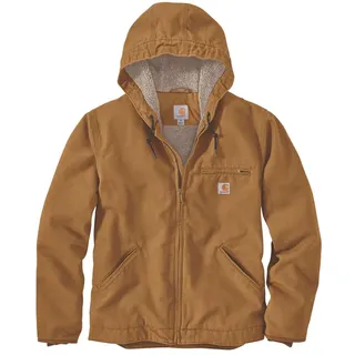 CARHARTT Sherpa Lined Jacke Brown M