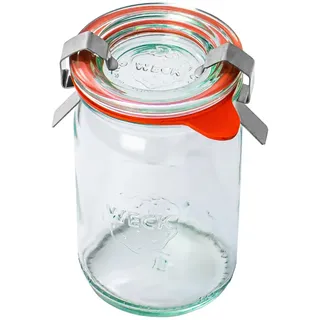 Weck Mini-Glas 145 ml 12 Stück | Glas mit Deckel, Dichtung und 2 Verschlüssen | Zum Einkochen von Konserven, Säften, luftdichtes Aufbewahren von trockenen Zutaten