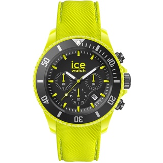 ICE-Watch ICE chrono Neon yellow - Gelbe Herrenuhr mit Silikonarmband - Chrono - 019838 (Large)