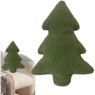 Besreey Weihnachtsbaum Form Kissen - Weihnachtskissen - Winter Kissen - Weihnachten Kissen Baum | Niedliche Dekokissen, 30 X 21cm Sofa Decoration Cushion for Chrismas