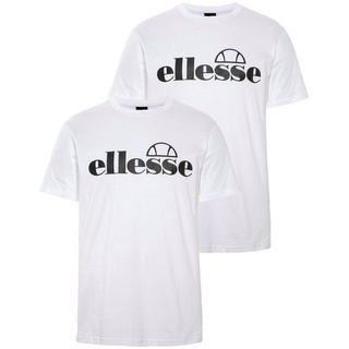 Ellesse T-Shirt FUENTI SET (Packung, 2-tlg) weiß
