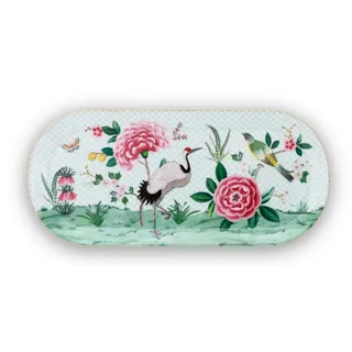 Pip Studio Essenza Home Pip Studio 26-51018080 Blushing Birds Tortenplatte White 33 x 15 cm (1 Stück)