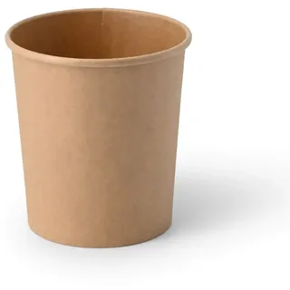 greenbox - Eisbecher aus Pappe XXL, 400 ml, max. 450 ml, Ø 92 mm, braun, 50 St.