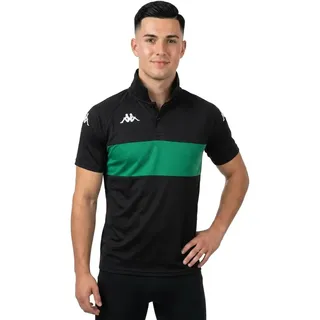 Kappa Dianetti Kurzarm-poloshirt - Black / Green - S