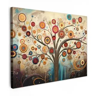 onlywow Baum Leinwand 80x60 cm