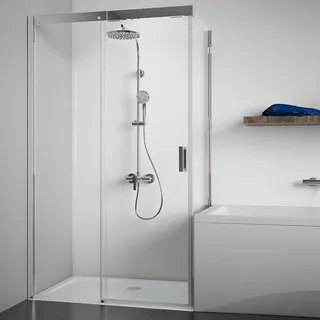 Breuer Panorama Badewannenseitenwand für Schiebetür 80 cm 3492.005.001.003, Duschkabinen,
