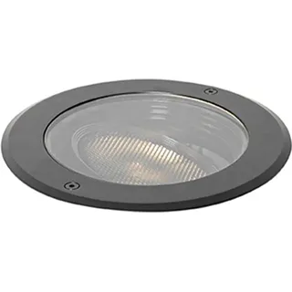 QAZQA Outdoor-Bodenstrahler Aluminium schwarz IP65 GU10