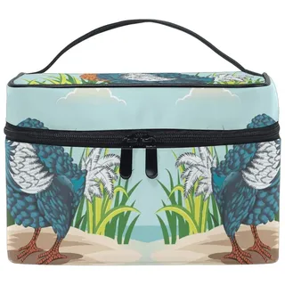 Süßer Dodo Vogel Makeup Tasche Organizer Kosmetikkoffer Kosmetiktasche Kulturbeutel Groß Bag für Mädchen Frauen Damen