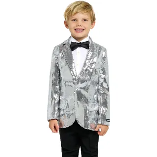 Suitmeister Pailletten-Blazer für Jungen - Glänzende Partyjacke für Kinder - Slim Fit - Blazer für Jungen