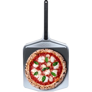 Ooni Pizzaschaufel 30 cm – Pizzaschieber aus superglattem Aluminium mit langem Griff – Pizzaschaufel zum Schieben, Wenden und Herausnehmen von Pizzen – Ooni Zubehör