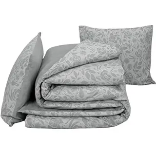 De Witte Lietaer Bettbezug-Set, Baumwolle, Grau, 140 x 220 cm