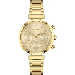Hugo Boss Damenuhr Chronograph Edelstahl gold - Gold