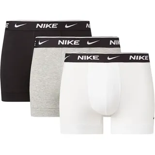 Nike Slips 3 Einheiten White / Grey Heather / Black M
