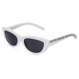 Michael Kors MK2160 RIO Damen-Sonnenbrille Vollrand Cat Eye Acetat-Gestell, weiß