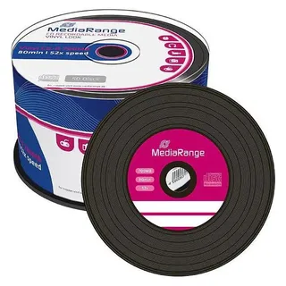 MediaRange Vinyl-Look CD-R 700MB/80Min 2x 50er-Spindel, CD Rohling