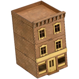 Harilla 1/72 Holzarchitektur 3D-Holzpuzzle Holzhaus Modellgebäude DIY-Kits für Jungen Mädchen Dekoration Dioramen Einzigartige Geschenke, Stil b
