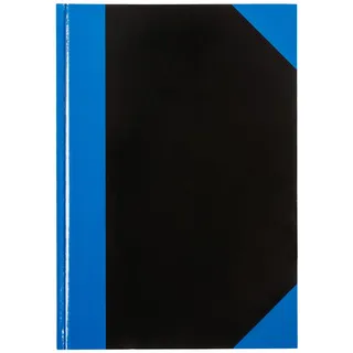 IDENA Kladde liniert A5 Blau/Schwarz