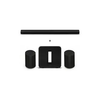 Sonos Heimkino Set - mit Arc Ultra, 2 Era 100 SL + Sub 4 - Schwarz