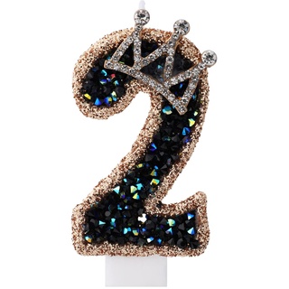 8cm Zahlen Geburtstagskerzen, Zahlenkerzen für Torte Kuchenkerzen Wunderkerzen Geburtstagskerzen Nummer Tortenaufsatzkerze für Hochzeit Babyparty Party Dekoration (2)