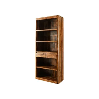 MASSIVMOEBEL24.DE Bücherregal 88 x 40 x 205 cm Walnuss