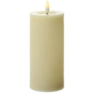 441 LED Kerze LINA 15 cm 7 cm creme