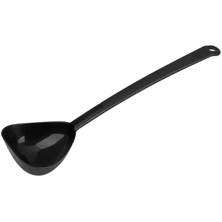 Stanley Rogers Schöpflöffel 33 cm, Küchenhelfer mit formschönen Design aus Kunststoff, Löffel für beschichtete Töpfe und Pfannen (Farbe: Schwarz), Menge: 1 Stück