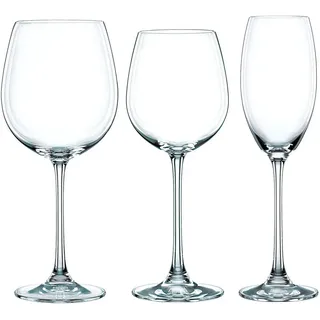 Nachtmann Weinglas Nachtmann Vivendi Set 18tlg. Rotwein, Weißwein, Champagner, Kristallglas weiß