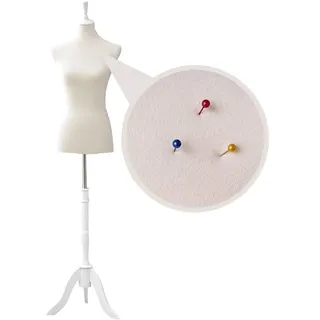Loywe Schneiderpuppe Schaum Weiblich Schaufensterpuppe Damenbüste Schneiderbüste kleiderpuppe Nähen mit Verstellbarer Höhe - Büste Torso Gr.36/38| 1018W