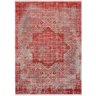 Dieter Knoll Webteppich Tesoro, Rot, Textil, Abstraktes, rechteckig, 80x150 cm, Oeko-Tex® Standard 100, pflegeleicht, für Fußbodenheizung geeignet, Teppiche & Böden, Teppiche, Webteppiche
