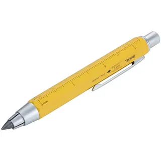Troika Zimmermann Bleistift 5,6mm mit Lineal & Anspitzer 1 St. Gelb