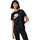 Logo T-Shirt Damen 010 black/white XS