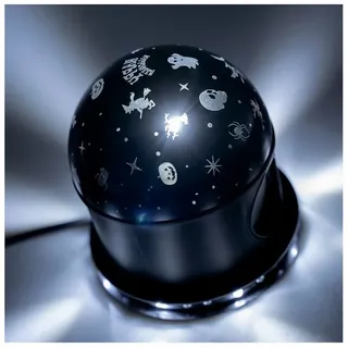 Funny Fashion Dekoobjekt Halloween Discokugel mit Licht und Ton, 12 x 12 x schwarz
