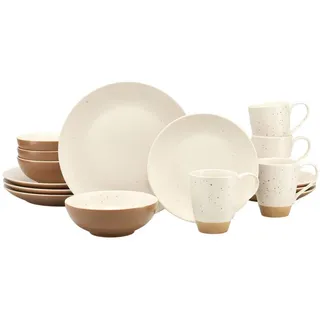 CreaTable Sand Dunes Kombiservice 16-tlg. terracotta creme