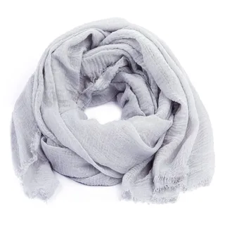 Karl Loven Halstücher Damen - Halstuch - Zerknittert - Pashmina - Schal - Hals, Maus grau - 1m90