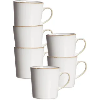 Ritzenhoff & Breker Visby Becher 0,4 l Weiß 6 St.