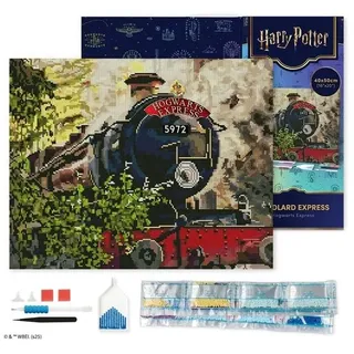 Diamond Painting - Harry Potter - Hogwarts Express - 40 x 50 cm auf Keilrahmen gespannt