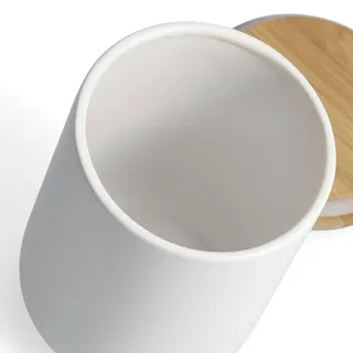 Vorratsdose 1500 ml Keramik Weiß M (Medium)